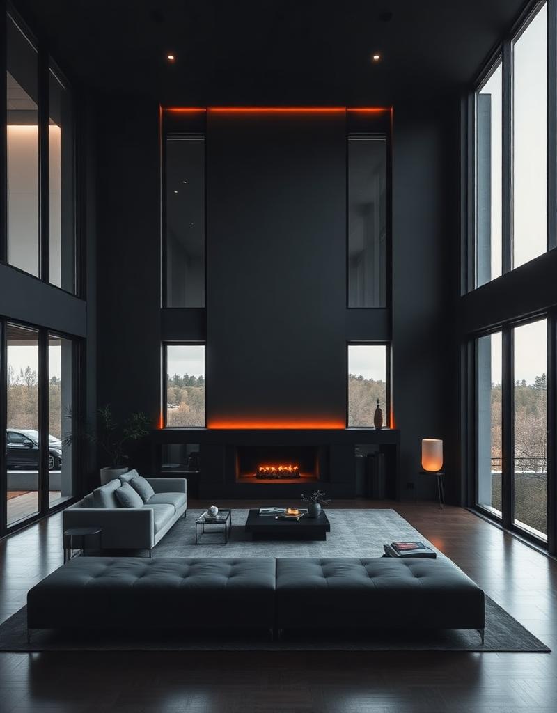 Minimal modern living room